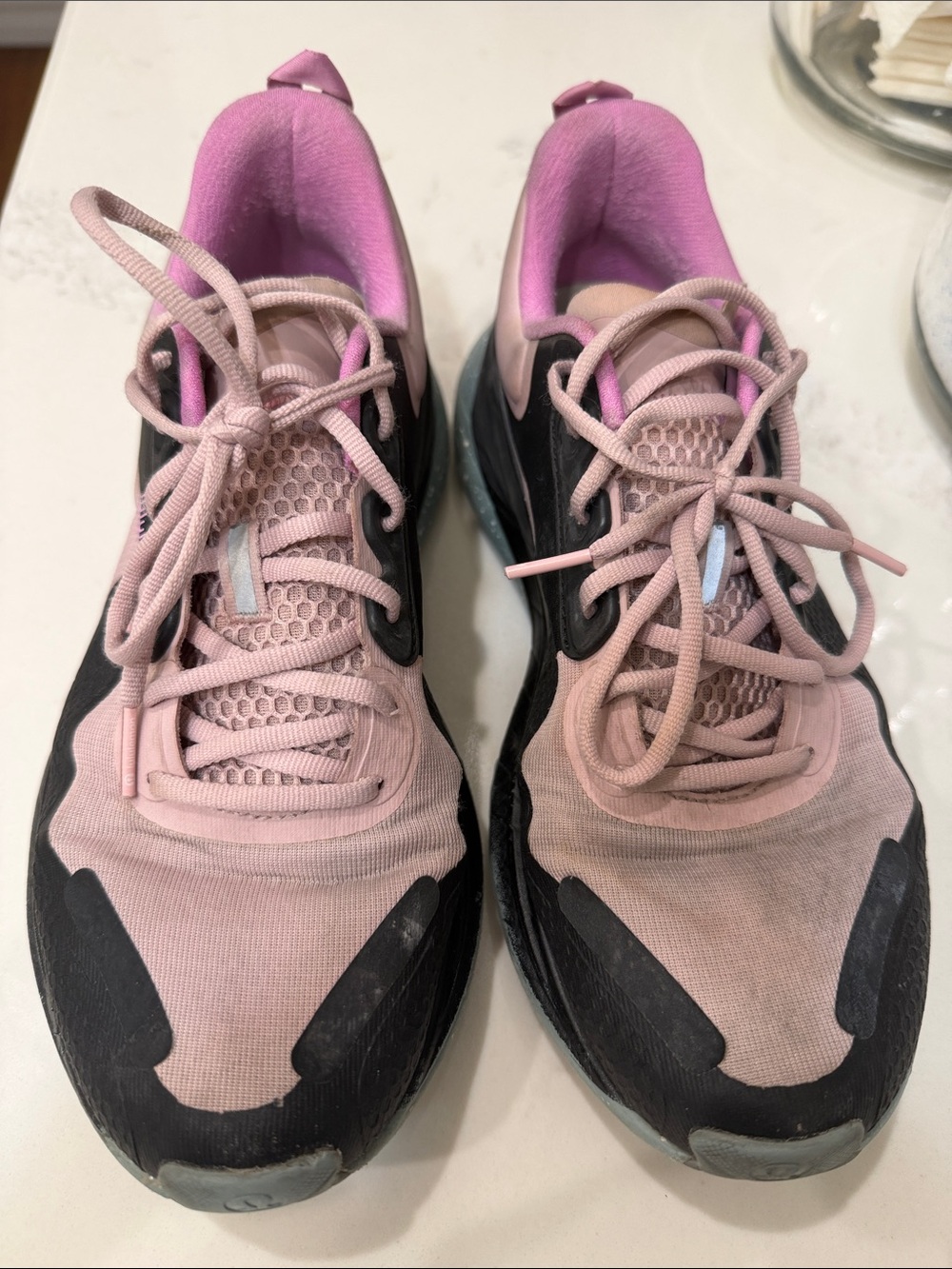 lululemon athletica Pink and Black Women's Running Sneakers